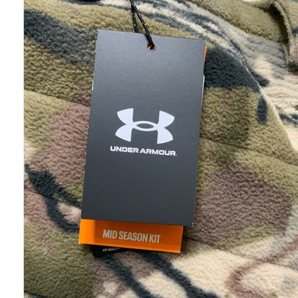 Under Armour Rut Camo Pants Women 4 Loose Fit Straight Leg Camouflage Fleece NWT - Picture 14 of 16